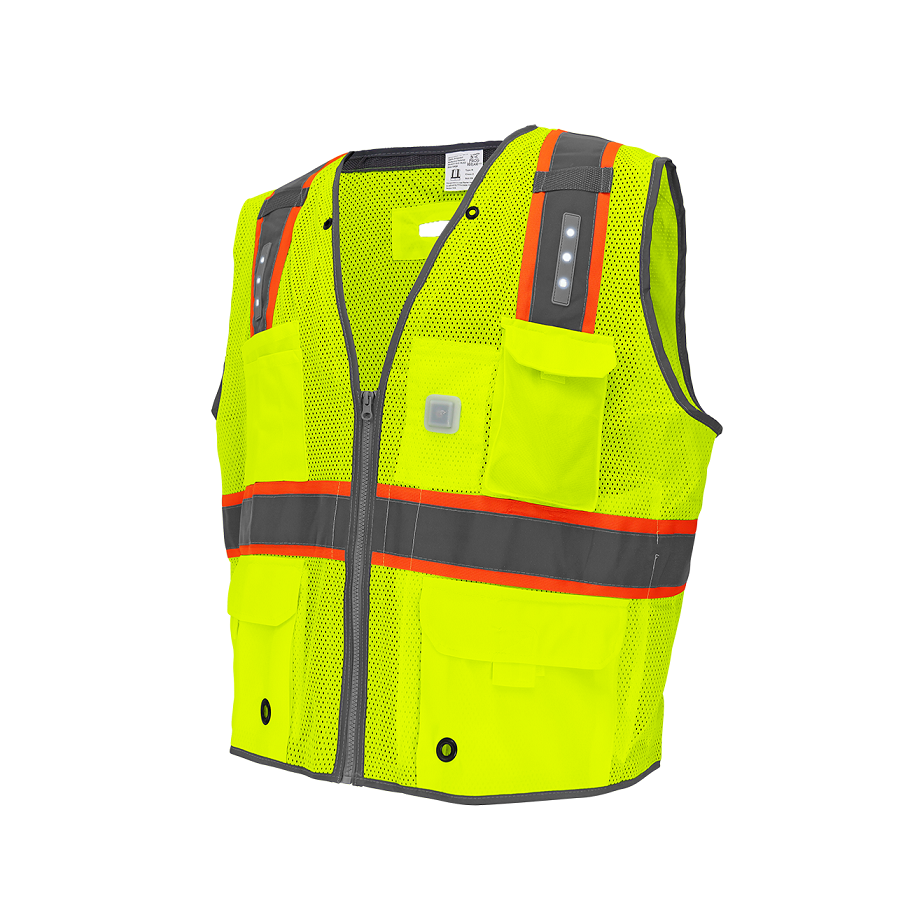 FrogWear? HV Premium LED Safety Vest – GLO-15LED Tri-State Industrial Supply